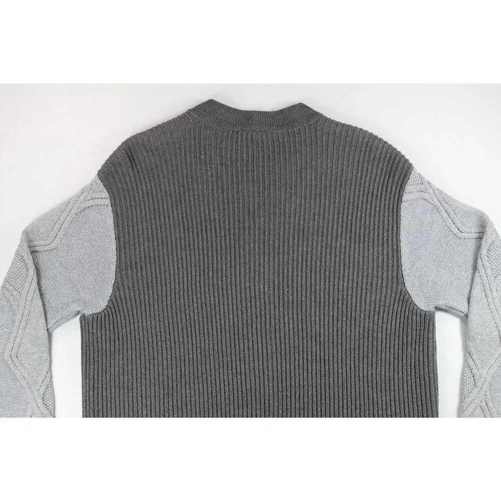 Armani Exchange AlX Ribbed Cardigan Sweater Men's Medium Colorblock Button Front